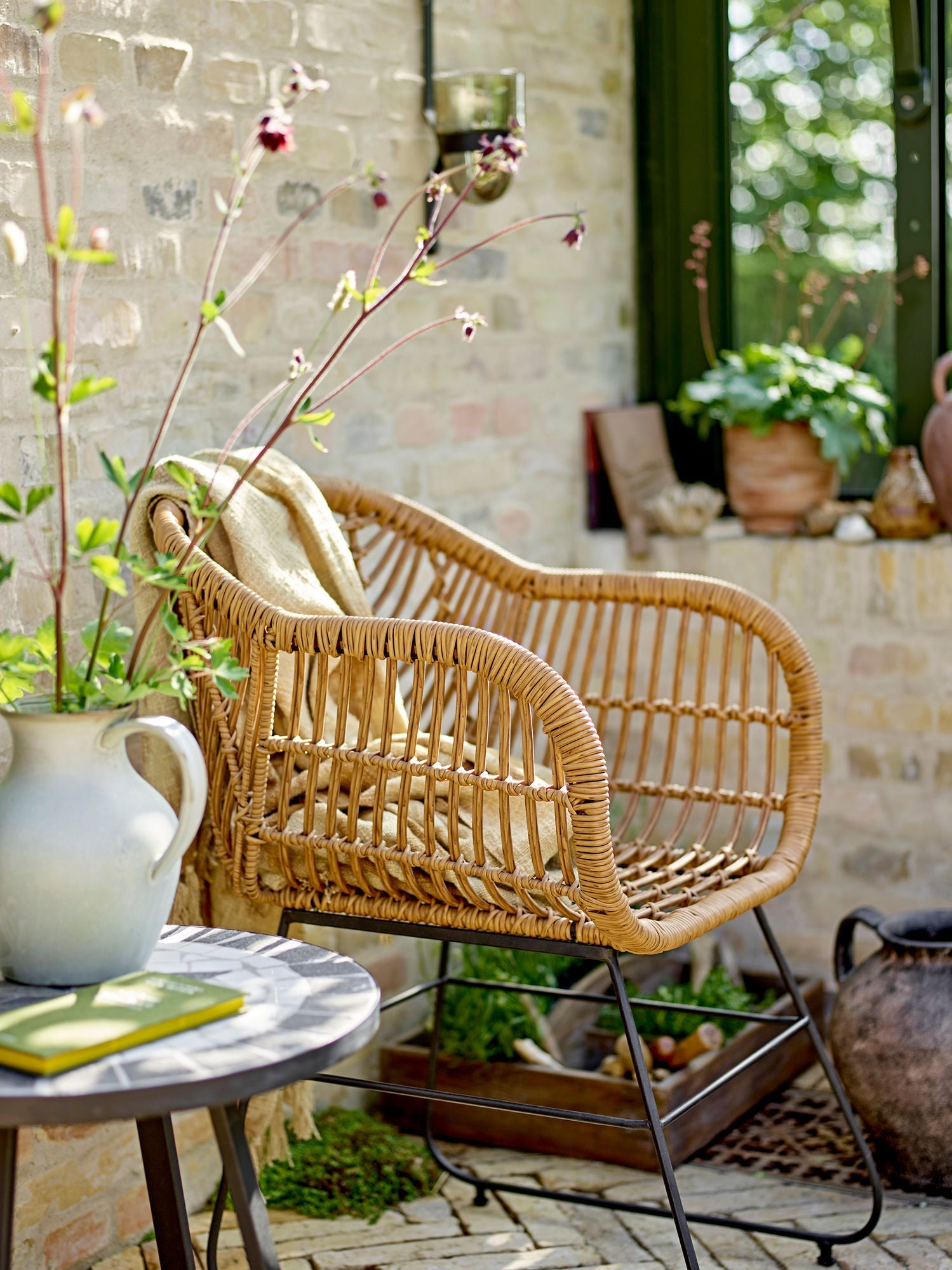 Bloomingville Collin Lounge Chair, Nature, Polyrattan