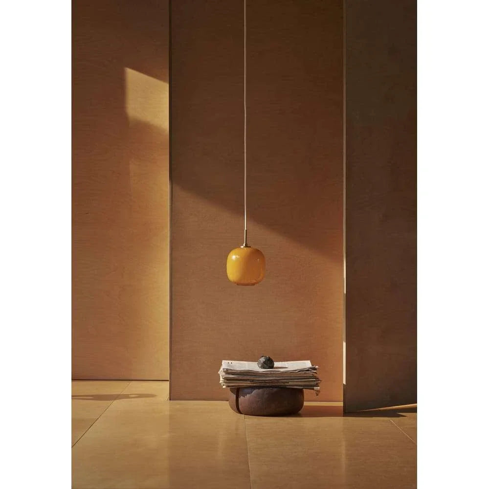 Louis Poulsen Vl45 Radiohus Pendant ø175, Glossy Amber