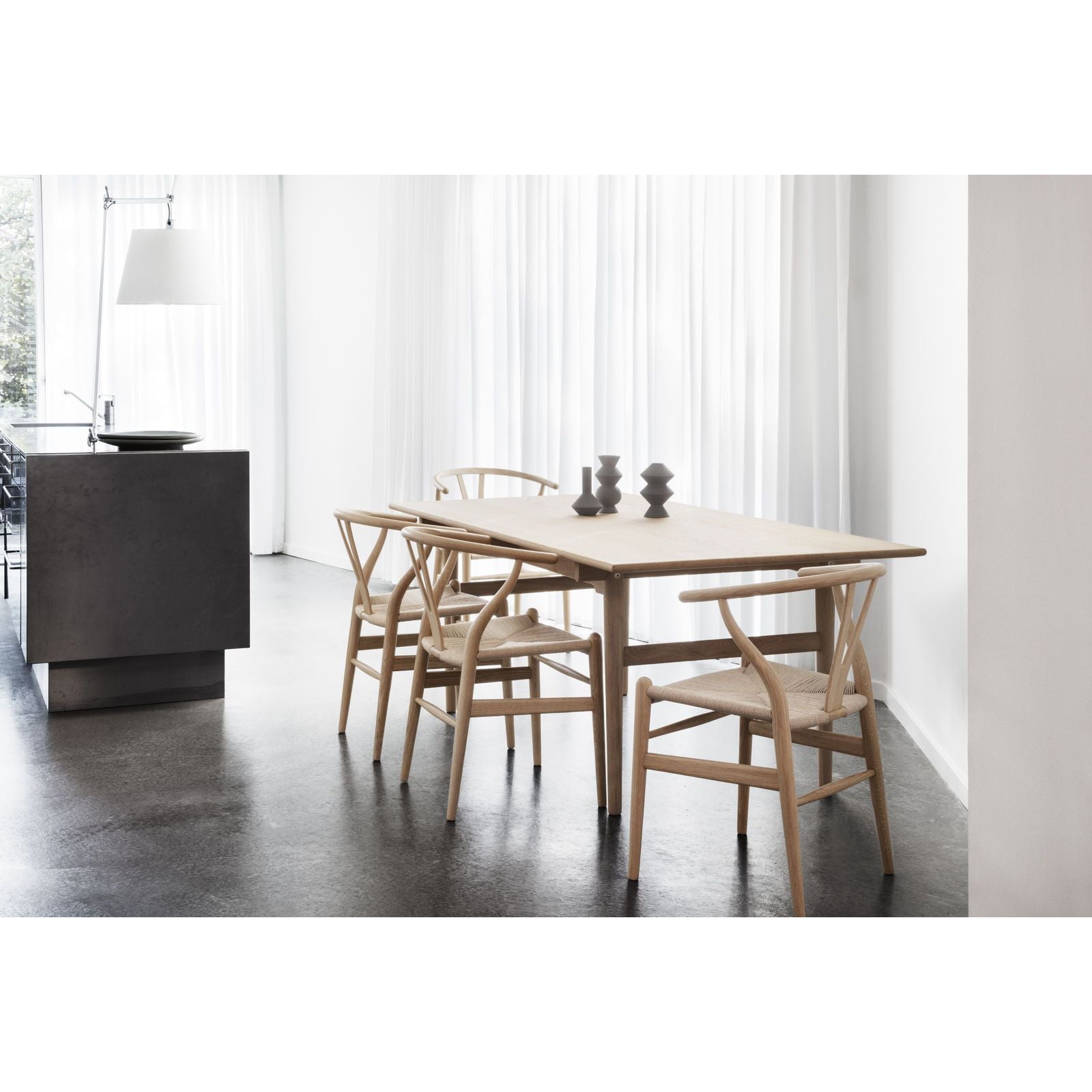 Carl Hansen CH24 Y-Stol Bøg Olie, Natur Flet