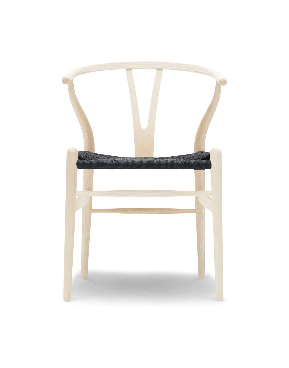 Carl Hansen CH24 Y-Stol Bøg Sæbe, Sort Flet-Køkken- og spisestuestole-Carl Hansen-653768395-40056939970647-Allbuy-moodimage