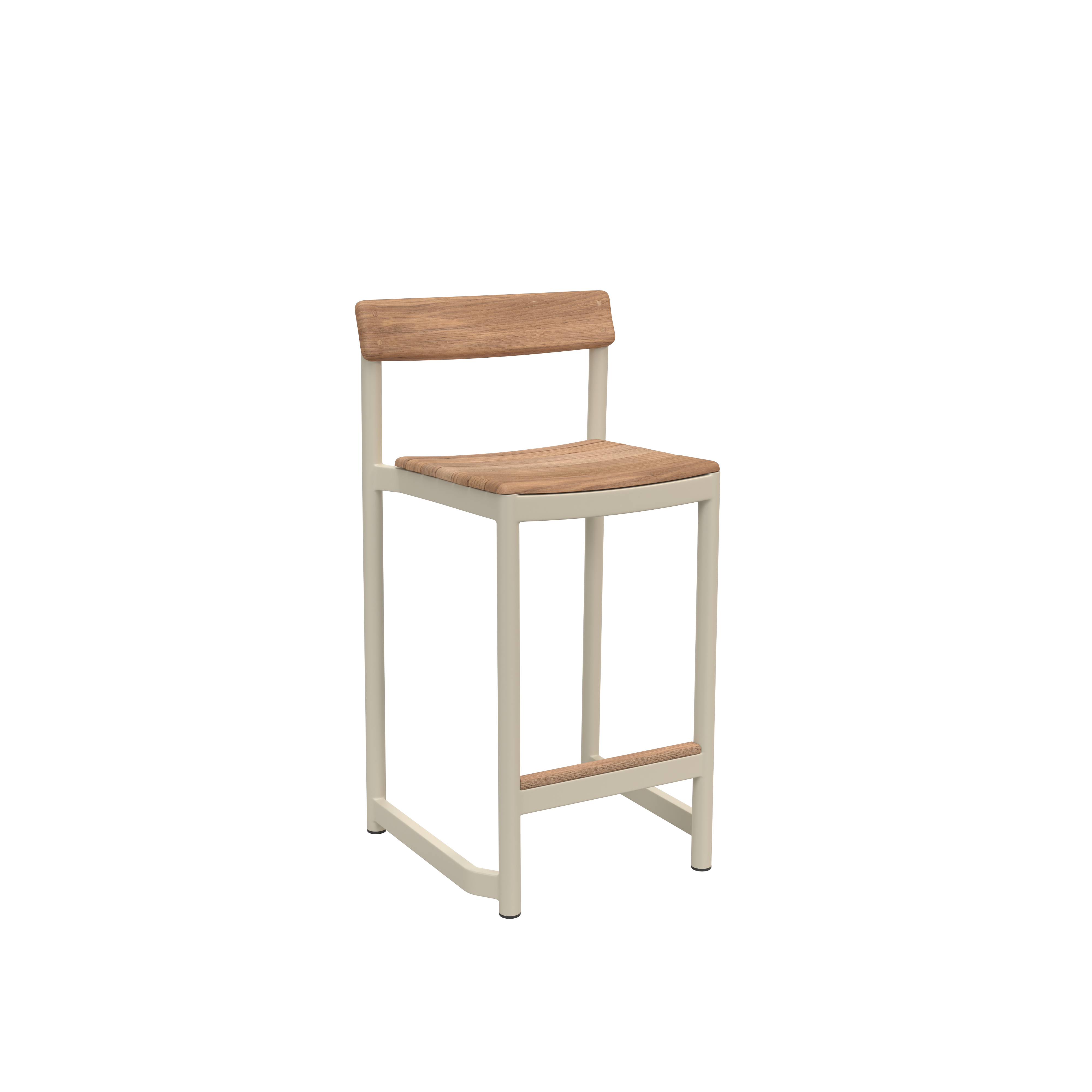 Fritz Hansen Pelagus Outdoor Counter Stool, Light Ivory