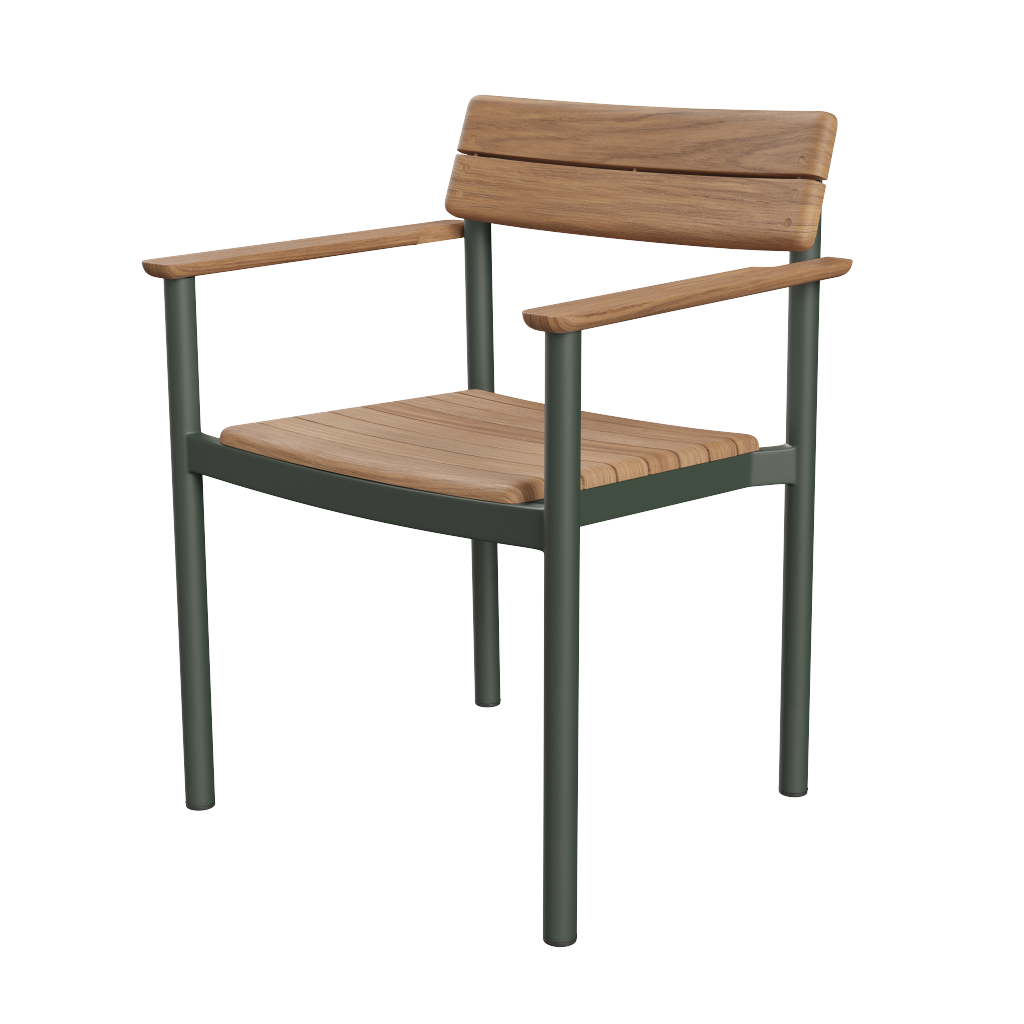 Fritz Hansen Pelagus Outdoor Armchair, Hunter Green