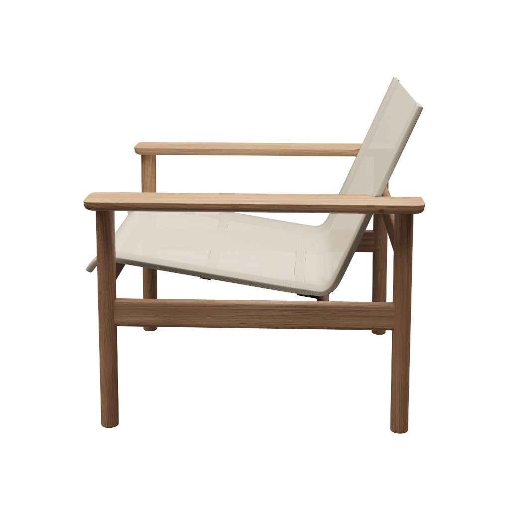 Fritz Hansen Pelagus Outdoor Lounge Chair Teak/Sand