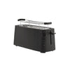 Alessi Plissé Long Double Toaster, Black