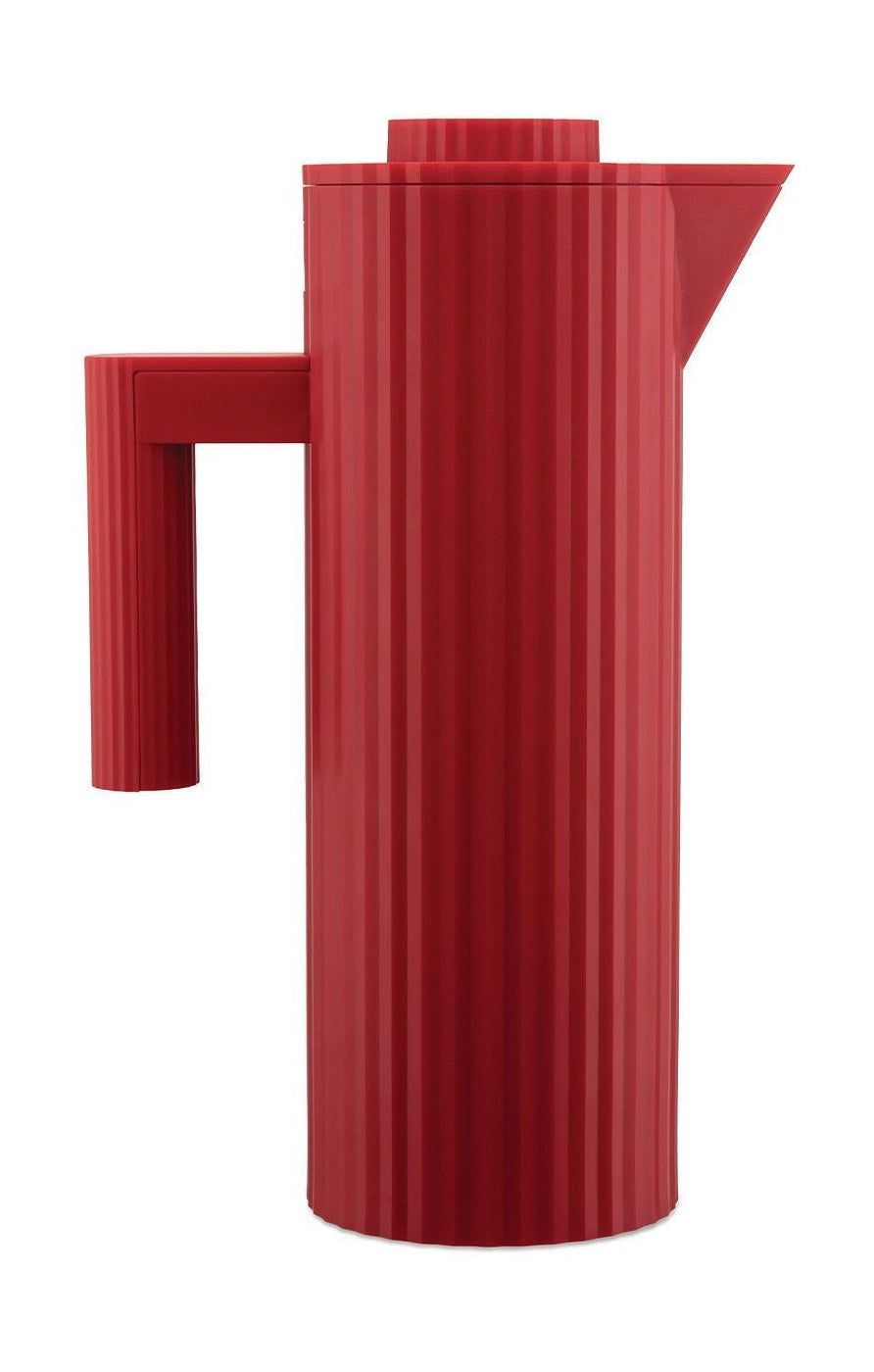 [product_category]-Alessi Plissé Thermo Insulated Jug 1 L, Red-Alessi-8003299461394-MDL12 R-ALE-1