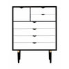 Andersen Furniture S8 Chest Of Drawers Black, White Front