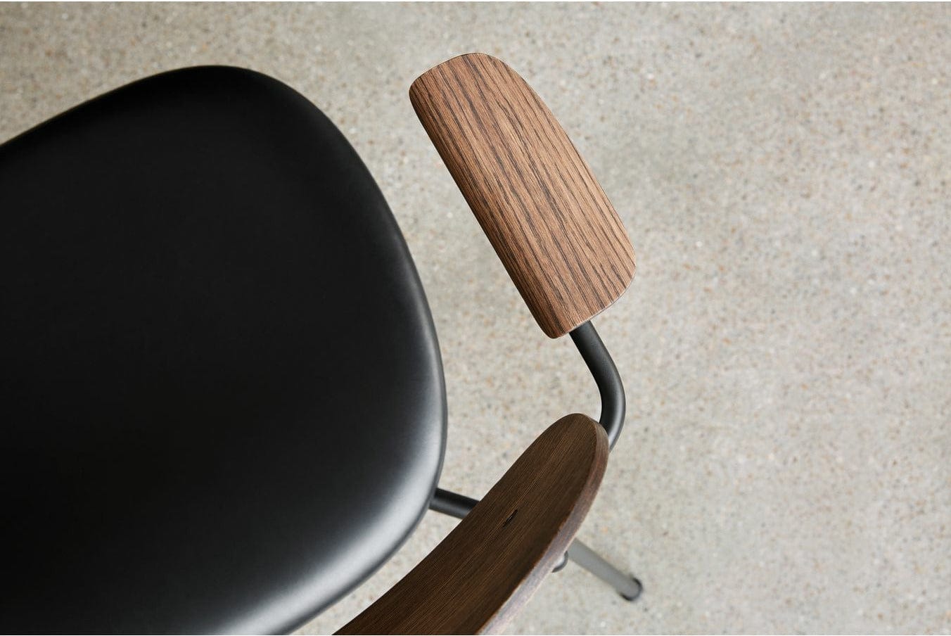 [product_category]-Audo Copenhagen Co Food Chair With Armrest Dark Stained Oak, Black-Audo Copenhagen-5709262024872-1165849-MEN-59