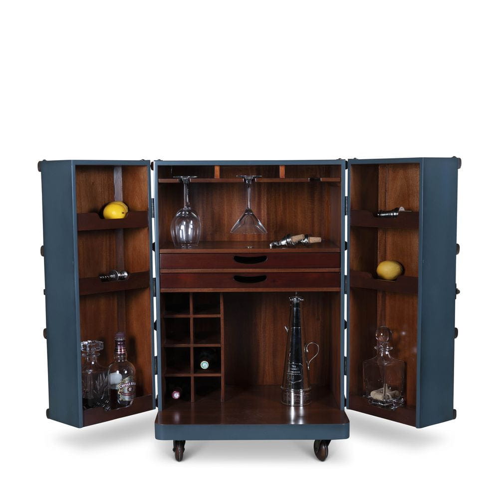 [product_category]-Authentic Models Polo Club Travel Suitcase Cabinet Bar, Petrol-Authentic Models-781934585862-MF114P-AUT-11