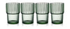 Bitz Kusintha Café Glass 12,5 Cm 38 Cl 4 Pcs, Green