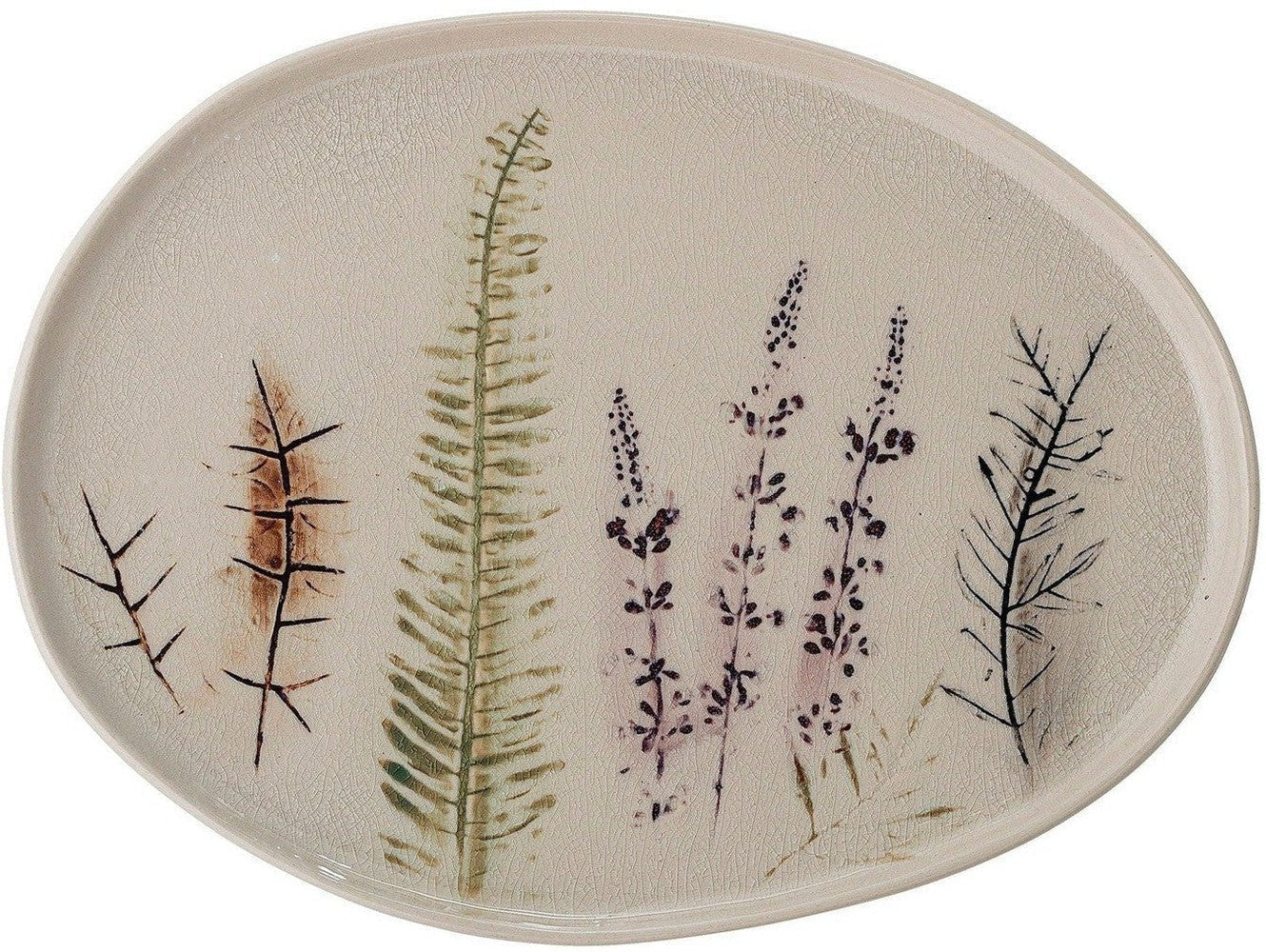 [product_category]-Bloomingville Bea Serving Plate, Nature, Stoneware-Bloomingville-5711173262533-82050108-BLO-1