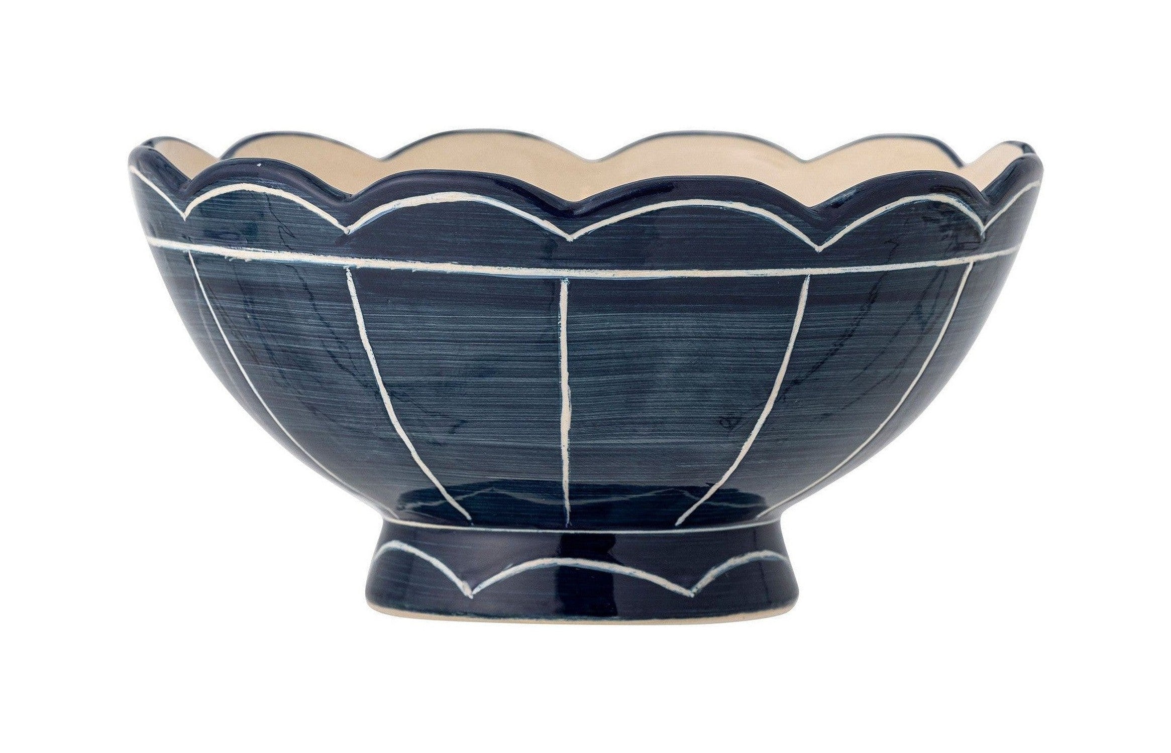 [product_category]-Bloomingville Caliam Bowl, Blue, Stoneware-Bloomingville-5711173331666-82061360-BLO-1