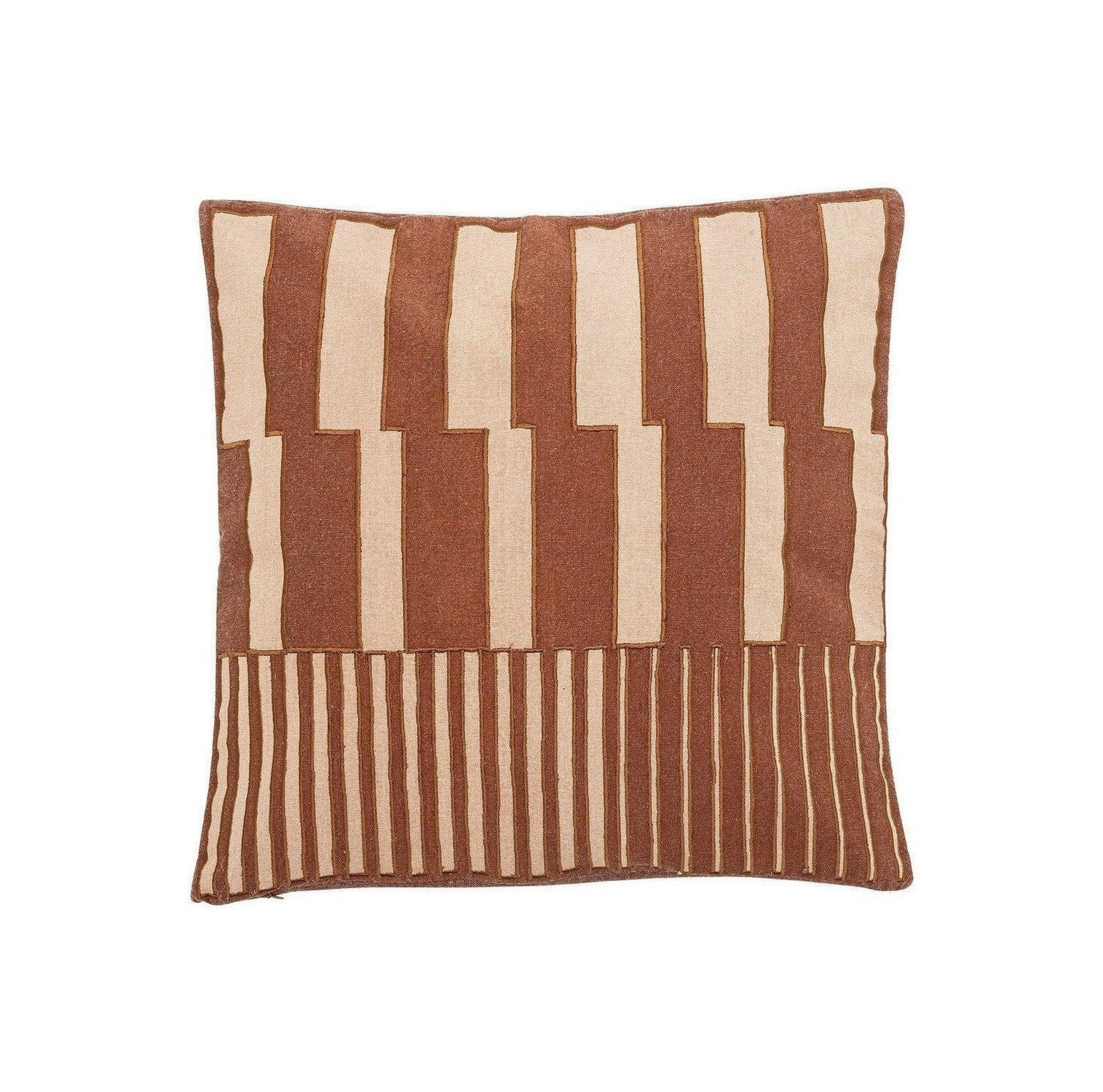 [product_category]-Bloomingville Cowes Cushion, Brown, Cotton OEKO-TEX®-Bloomingville-5711173329960-82062130-BLO-1