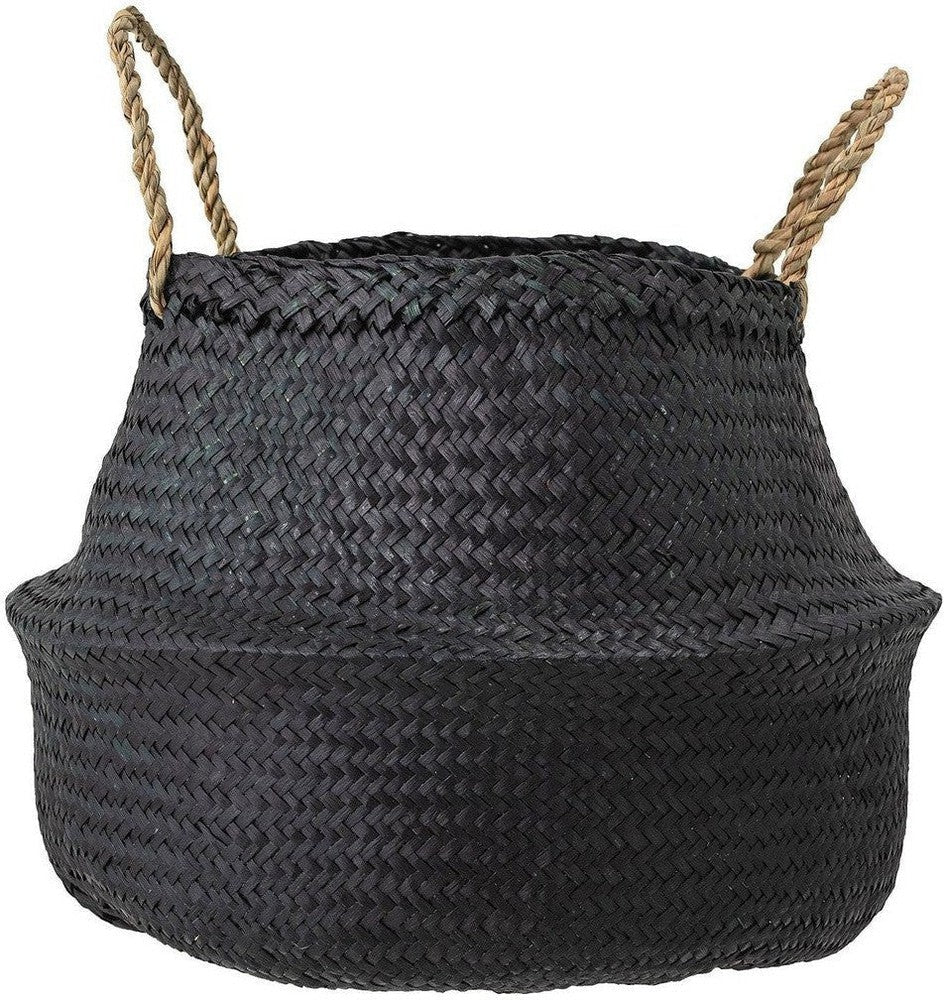 [product_category]-Bloomingville Floria Basket, Black, Seagrass-Bloomingville-5711173274178-82051851-BLO-1