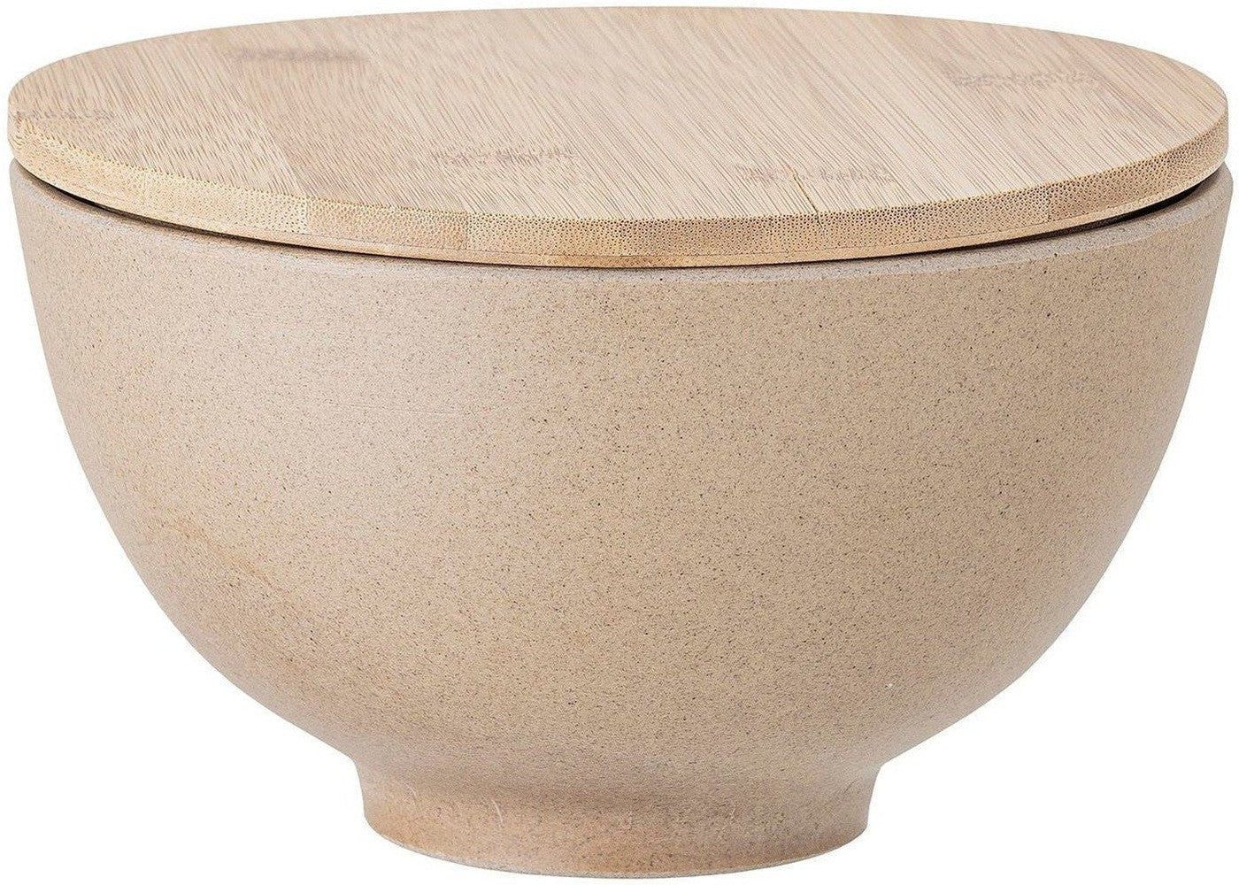 [product_category]-Bloomingville Lee Bowl w/Lid, Nature, Stoneware-Bloomingville-5711173272303-82052616-BLO-1