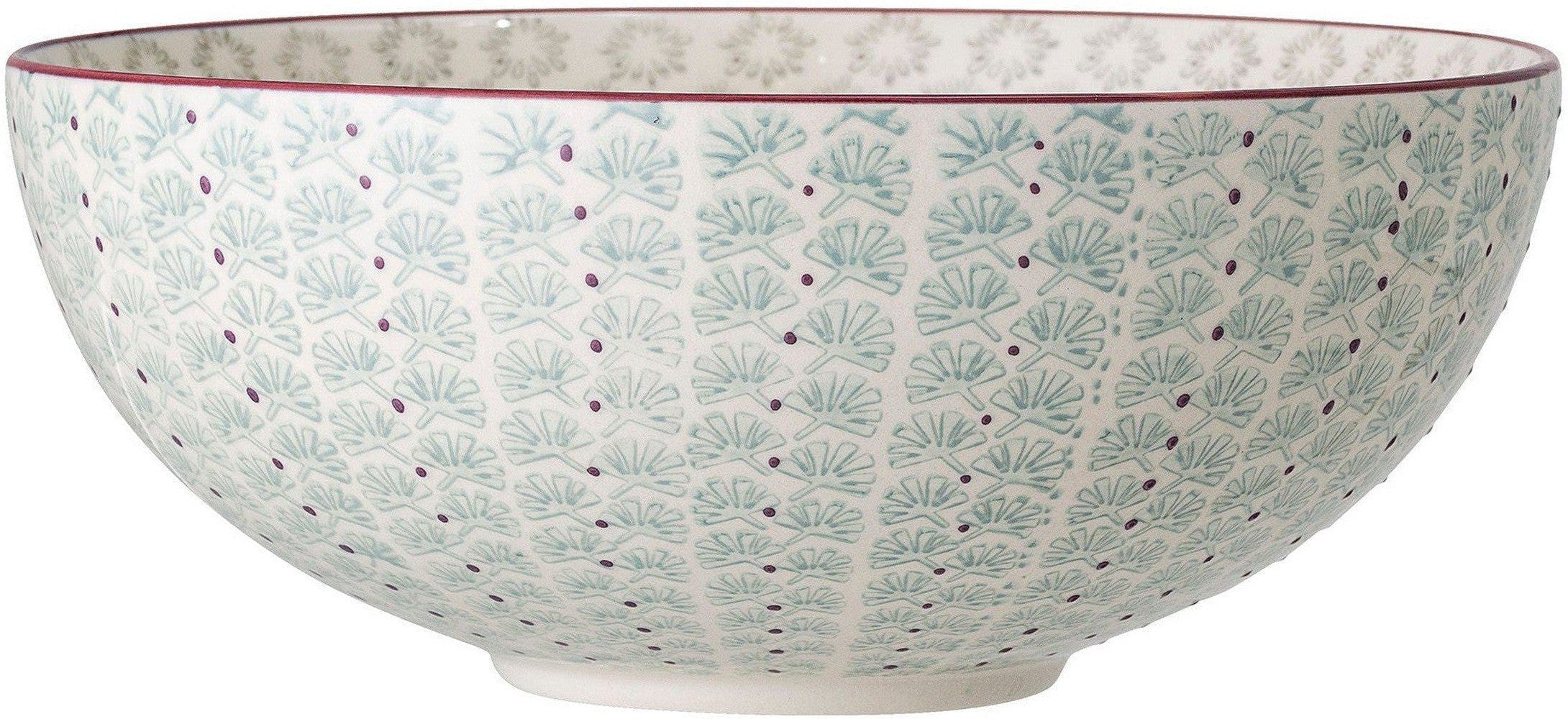 [product_category]-Bloomingville Maya Bowl, Green, Stoneware-Bloomingville-5711173240890-82046866-BLO-1