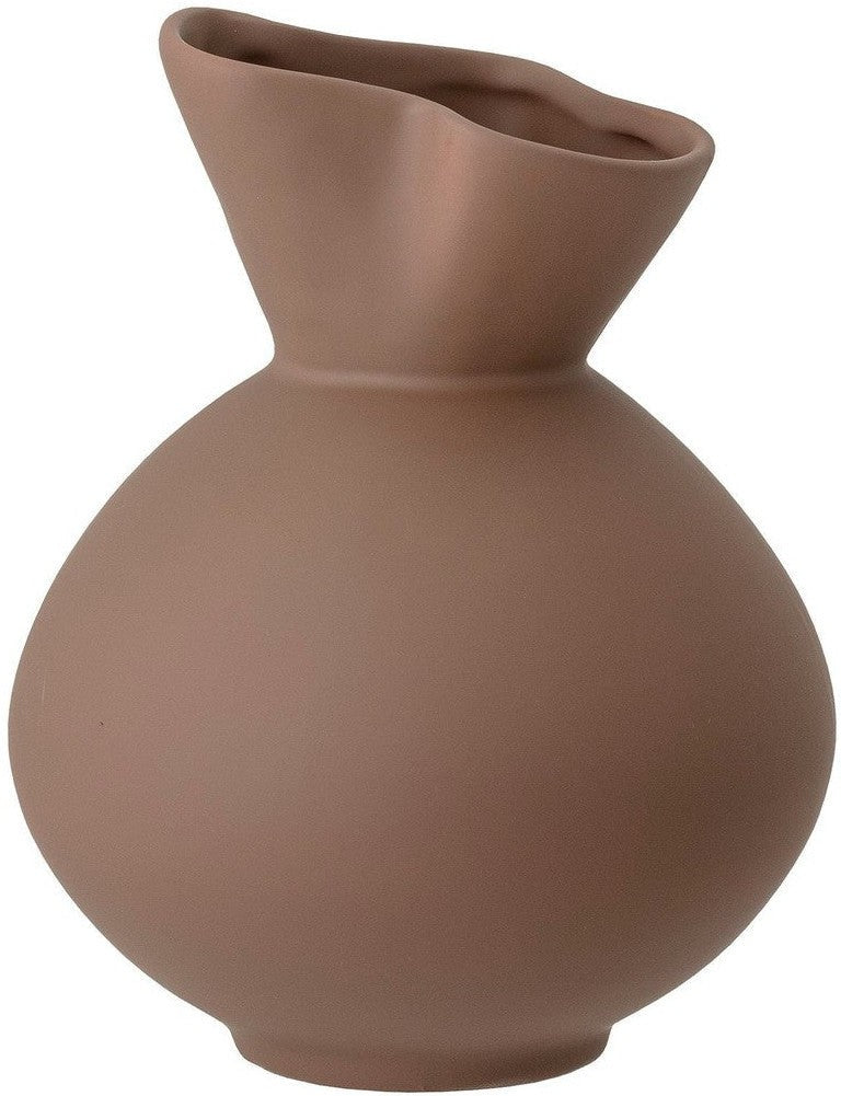 [product_category]-Bloomingville Nicita Vase, Brown, Stoneware-Bloomingville-5711173259977-82049585-BLO-1