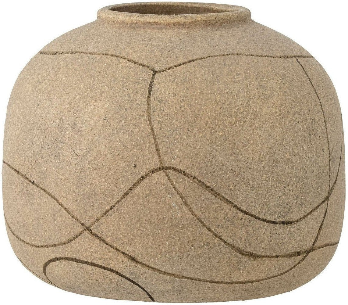 [product_category]-Bloomingville Niza Deco Vase, Nature, Terracotta-Bloomingville-5711173303663-82058361-BLO-1