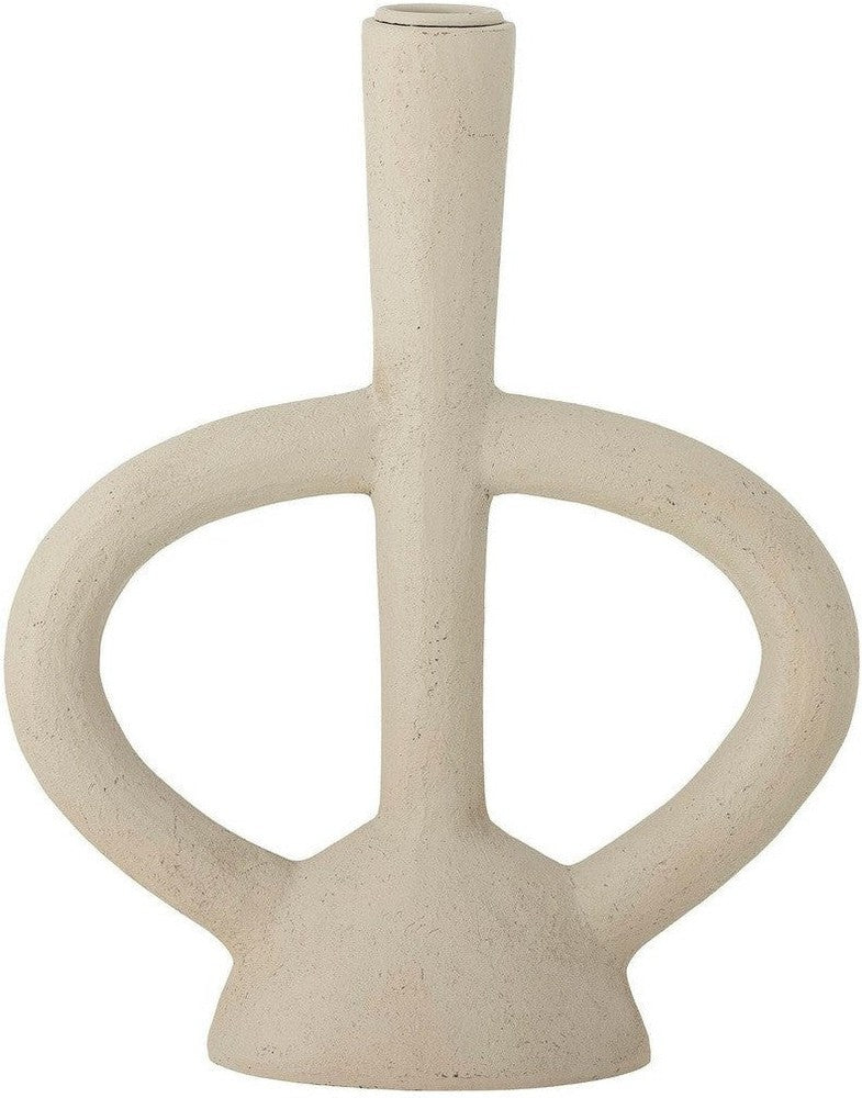 [product_category]-Bloomingville Ramina Candle Holder, White, Polyresin-Bloomingville-5711173300846-82057603-BLO-1