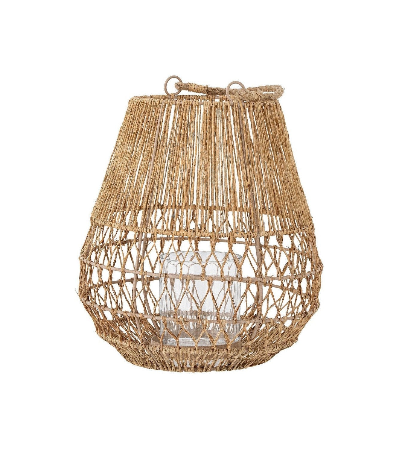 Bloomingville Ramona Lantern m/glas, natur, jute