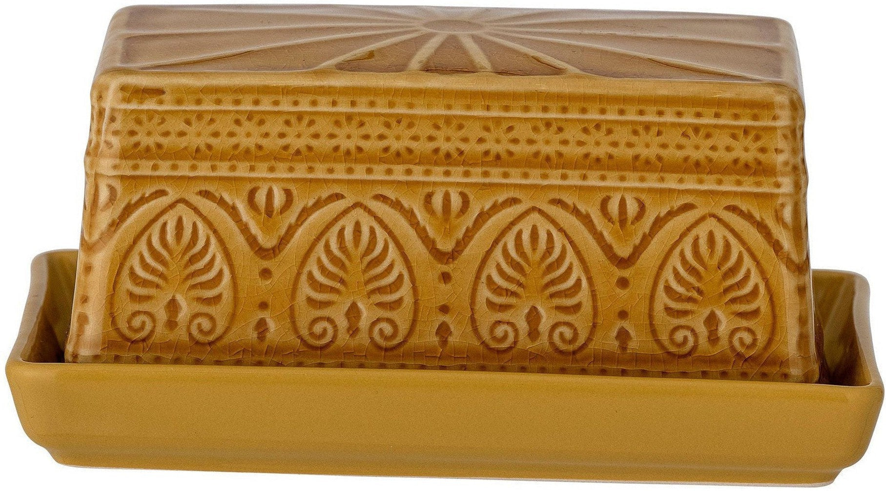 [product_category]-Bloomingville Rani Butter Box, Yellow, Stoneware-Bloomingville-5711173280728-82053008-BLO-1