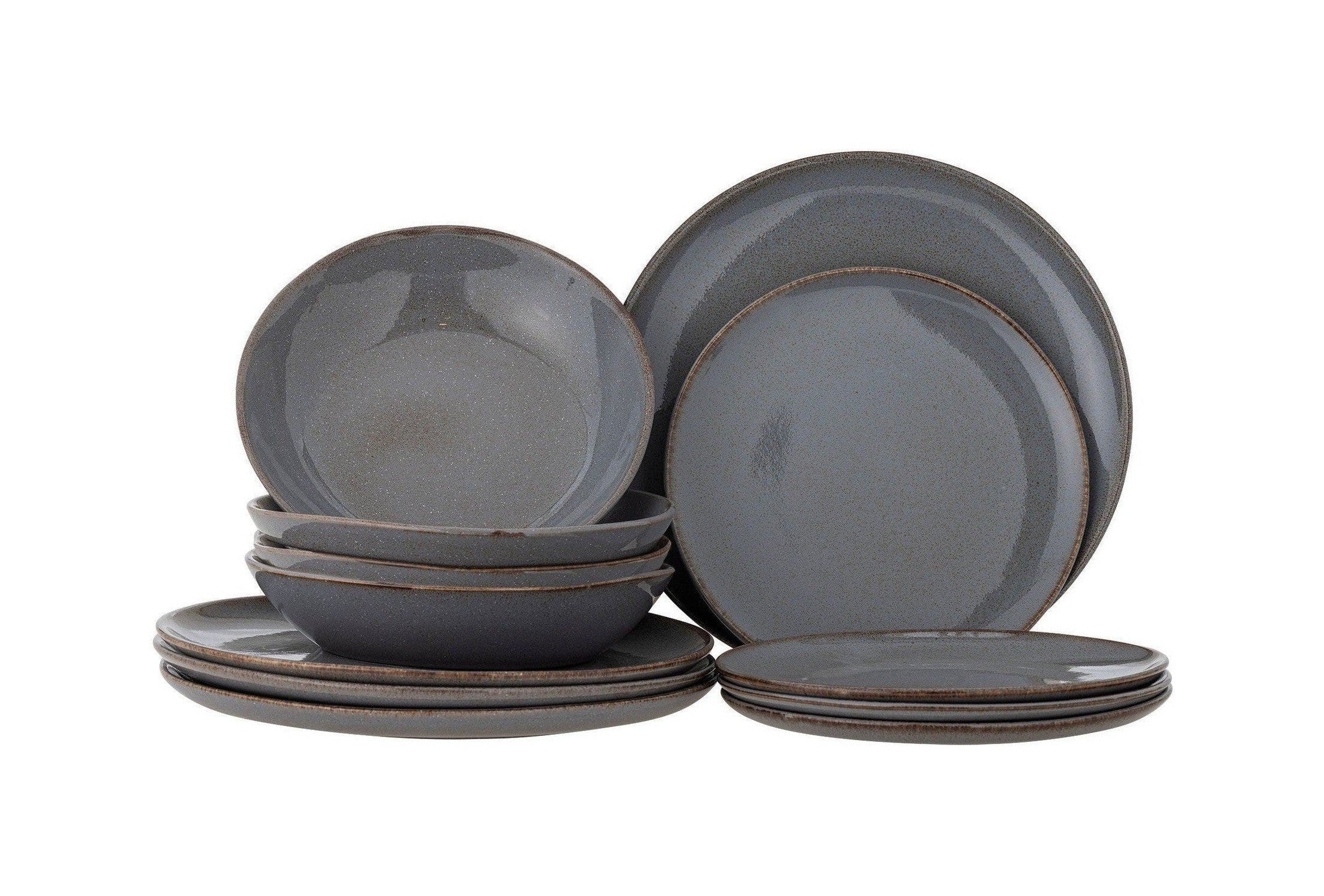 [product_category]-Bloomingville Sandrine Dinnerware Set, Grey, Stoneware-Bloomingville-5711173337200-82068324-BLO-1