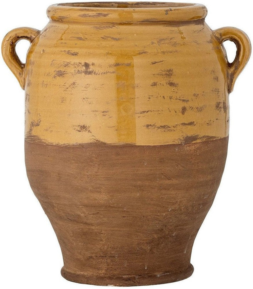 [product_category]-Bloomingville Tao Deco Flowerpot, Yellow, Terracotta-Bloomingville-5711173296286-82057519-BLO-1