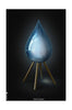 Brainchild Drop Classic Poster Without Frame 30x40 Cm, Black Background