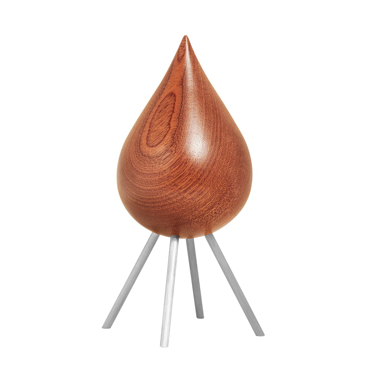 [product_category]-Brainchild Drop Wooden Figure Mahogany, Steel Base-Brainchild-2006-BRA-1