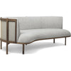 Carl Hansen RF1903-L Sideways 3-Personers Sofa Venstre Olieret Valnød/Hallingdal 116 Stof, Grå/Natur Brun