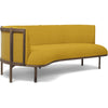 Carl Hansen RF1903-L Sideways 3-Personers Sofa Venstre Olieret Valnød/Hallingdal 457 Stof, Gul/Natur Brun