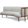 Carl Hansen RF1903-R sidelæns 3-personers sofa HØJRE OLIERET VALNØD/HALLINGDAL 116 STOF, Grå/Natur Brun