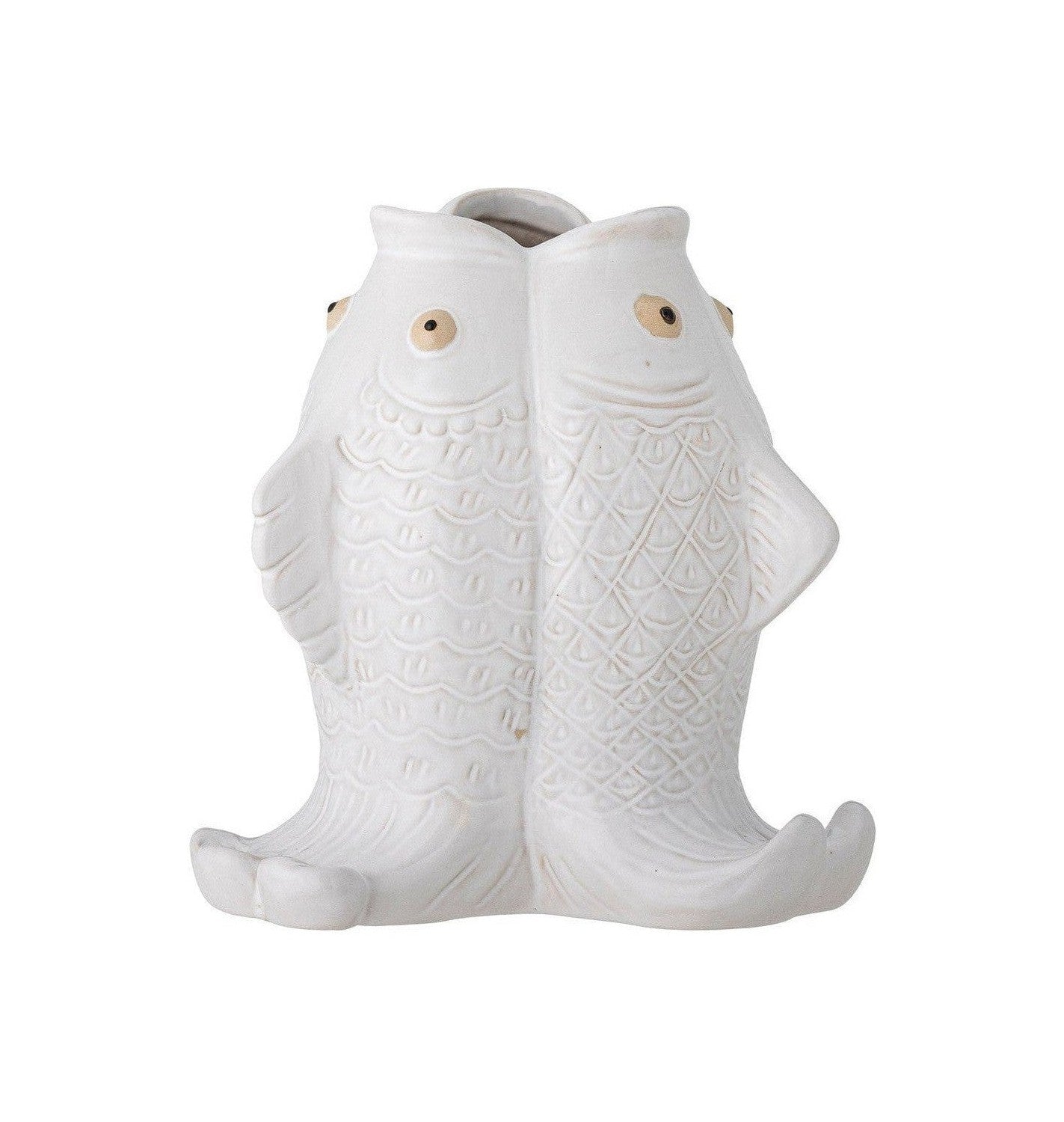 [product_category]-Creative Collection Fili Vase, White, Stoneware-Creative Collection-5711173330720-82061387-BLO-1