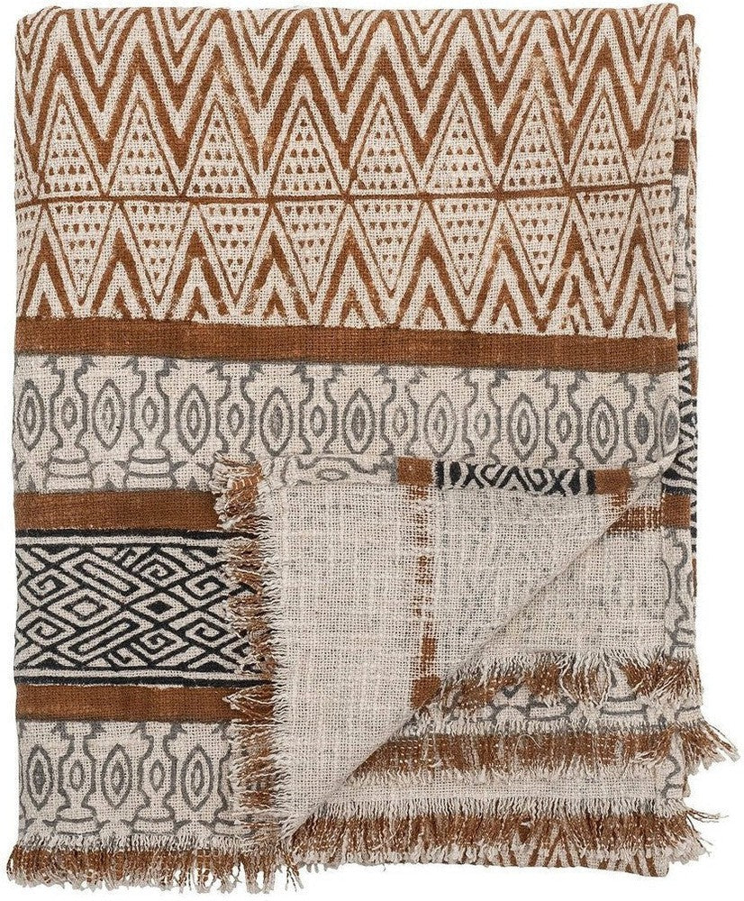 [product_category]-Creative Collection Madigan Throw, Brown, Cotton-Creative Collection-5711173299515-82059583-BLO-1