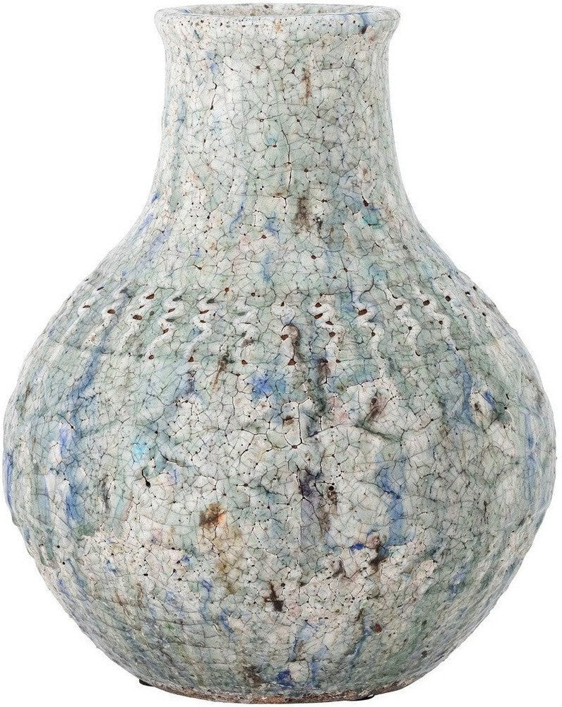 [product_category]-Creative Collection Niin Deco Vase, Blue, Terracotta-Creative Collection-5711173325825-82060846-BLO-1