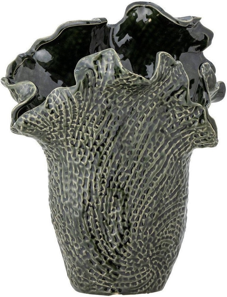 [product_category]-Creative Collection Safiya Vase, Green, Stoneware-Creative Collection-5711173303014-82057577-BLO-1