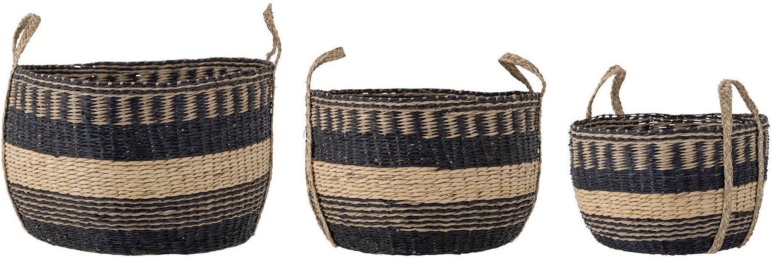 [product_category]-Creative Collection Sania Basket, Black, Seagrass-Creative Collection-5711173292196-82053730-BLO-1