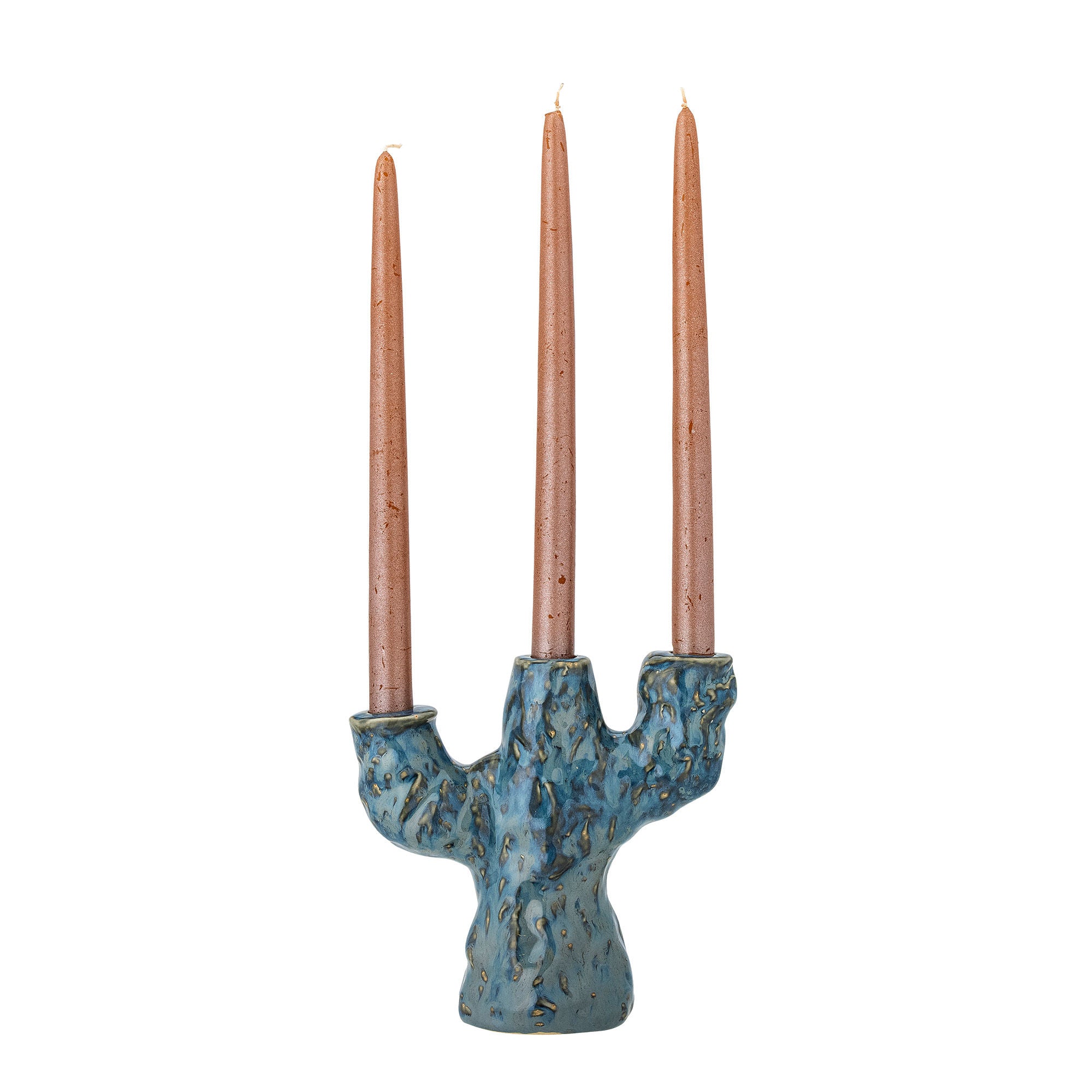 [product_category]-Creative Collection Tahoka Candle Holder, Blue, Stoneware-Creative Collection-5711173324767-82060817-BLO-2