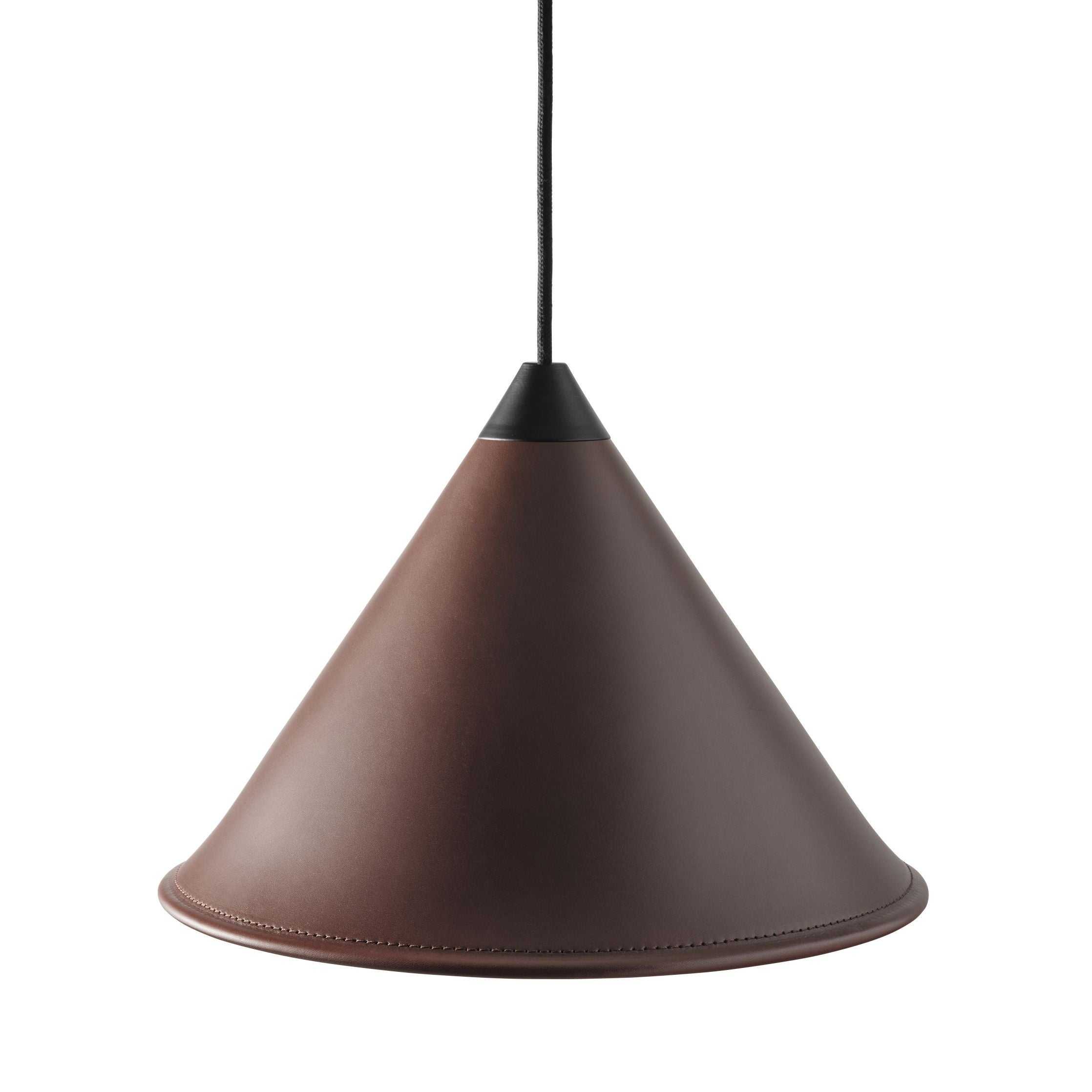 [product_category]-Cuero Namibia Pendant ø 35 Cm, Chocolate/Black With Black Cable-Cuero-7340172635147-1510429-CUE-1