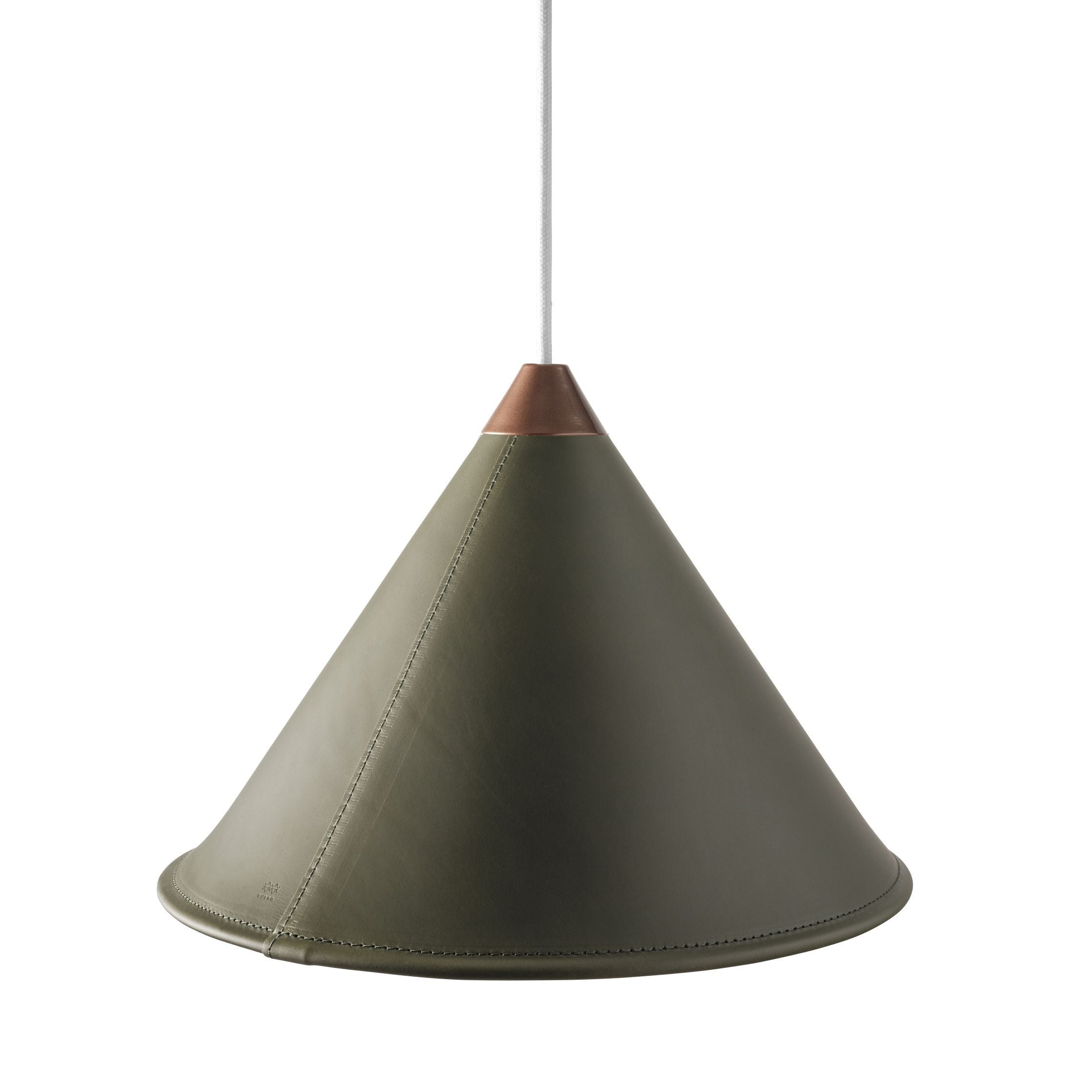 [product_category]-Cuero Namibia Pendant ø 35 Cm, Grass Green/Copper With White Cable-Cuero-7340172636540-1510732-CUE-2