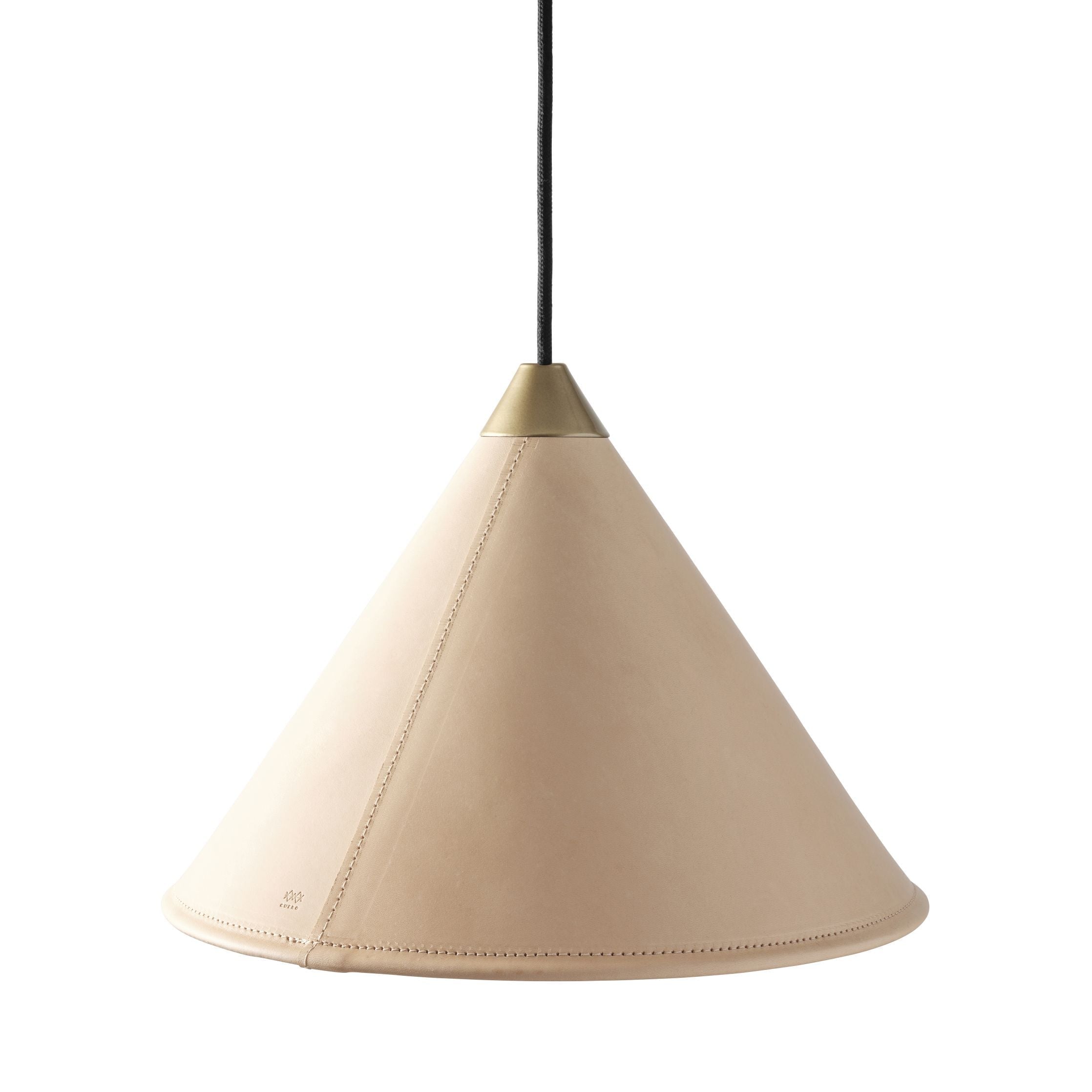 [product_category]-Cuero Namibia Pendant ø 45 Cm, Crude Nature/Brass With Black Cable-Cuero-7340172636151-1520531-CUE-2