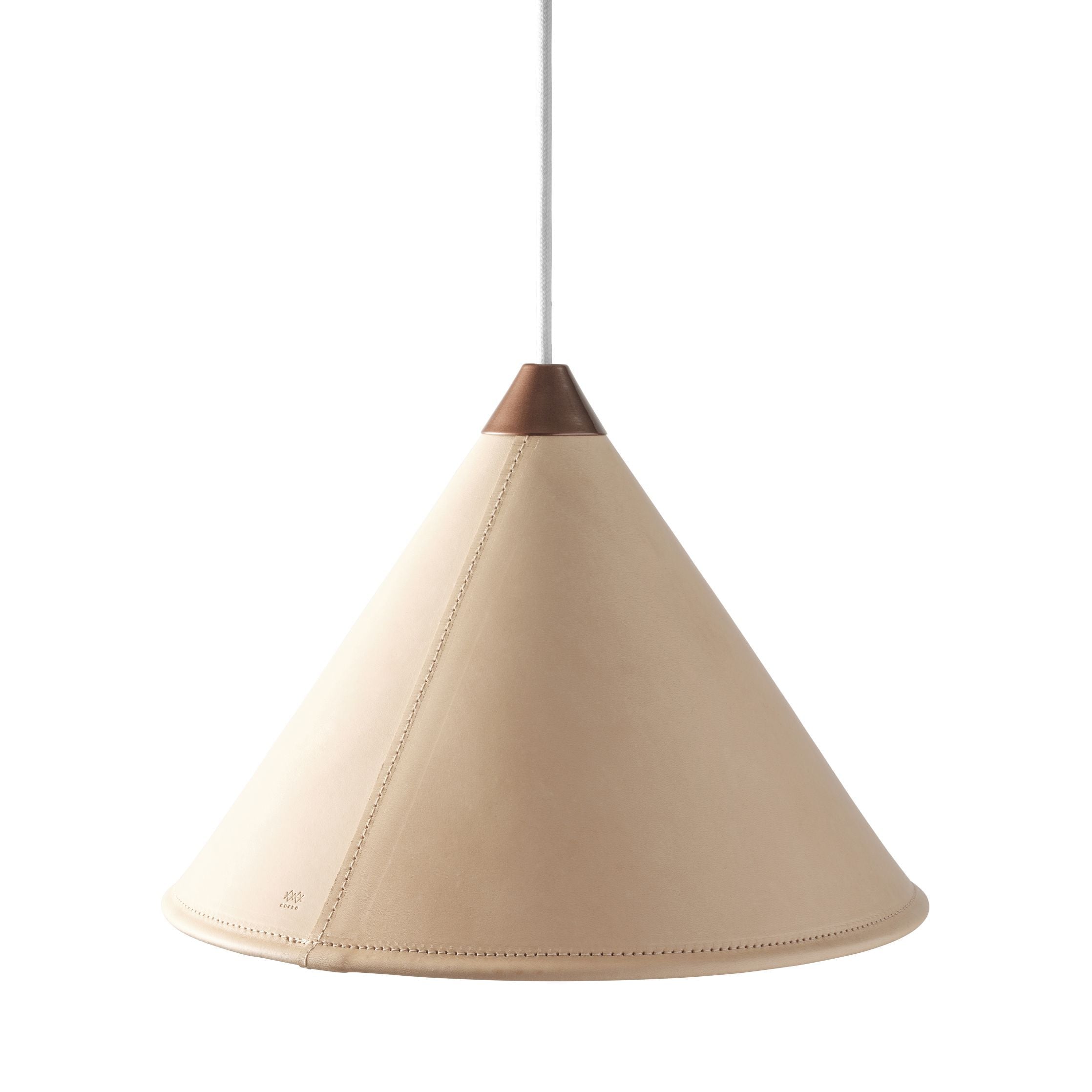 [product_category]-Cuero Namibia Pendant ø 45 Cm, Crude Nature/Copper With White Cable-Cuero-7340172636472-1520532-CUE-2