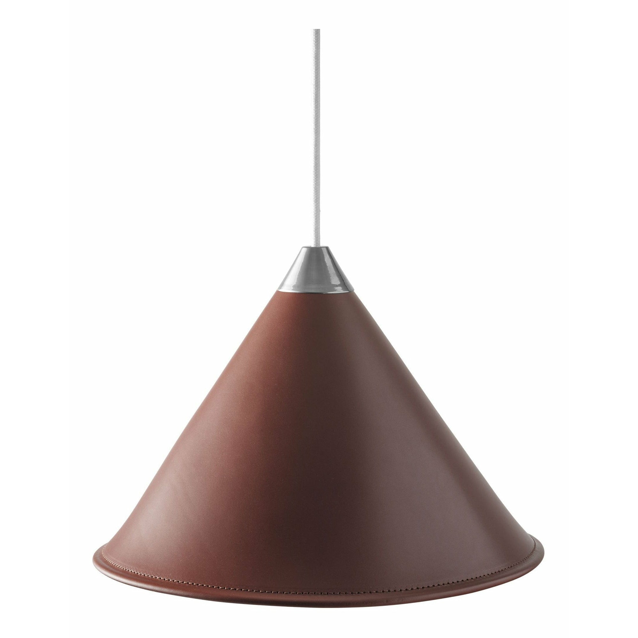 [product_category]-Cuero Namibia Pendant ø 45 Cm, Oak Brown/Chrome With White Cable-Cuero-7340172637158-1520634-CUE-1