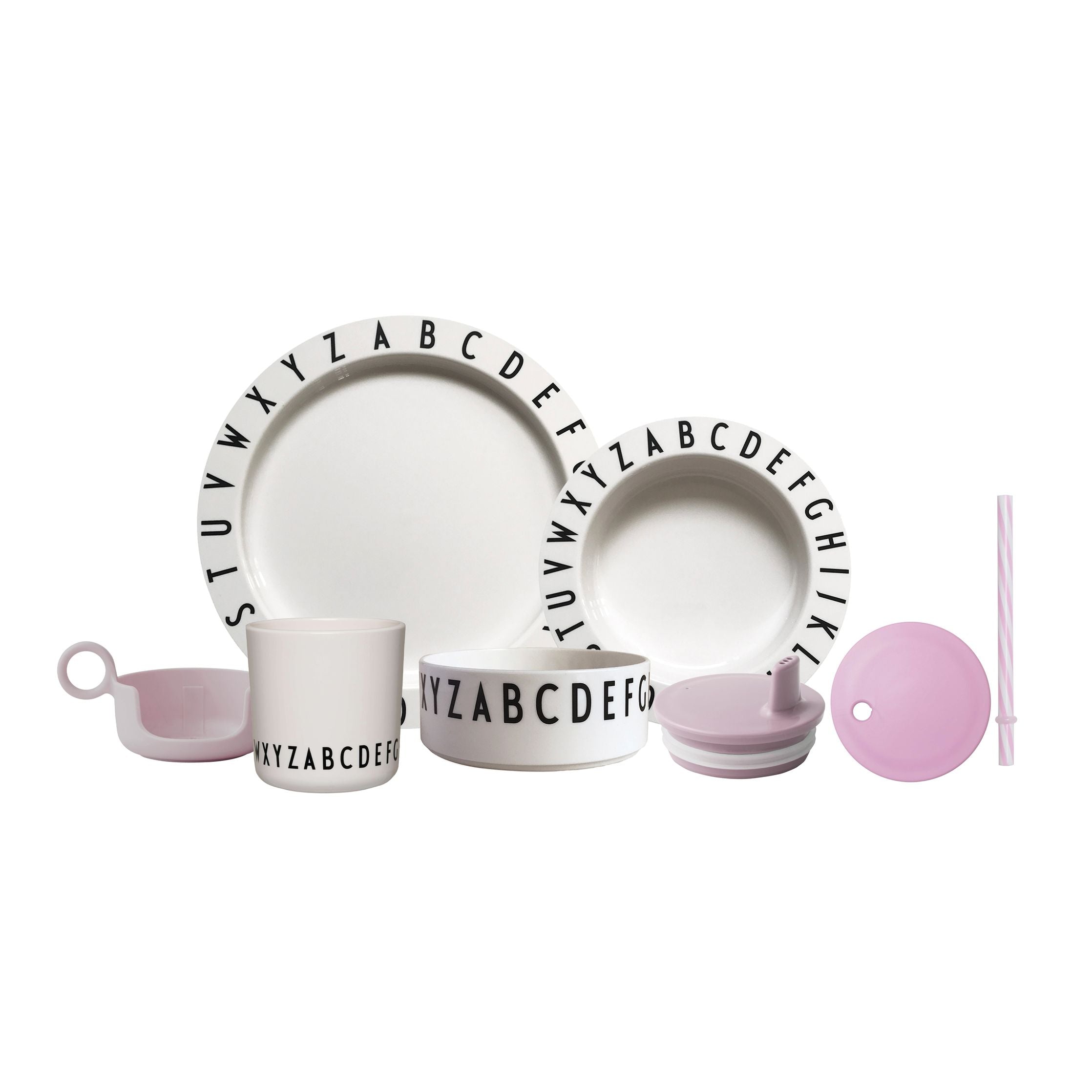 [product_category]-Design Letters Eat & Learn Eco Starter Set, Lavender/White-Design Letters-5710498196936-20107000LAVENWHITE-DES-1