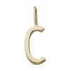 Design Letters Bogstav Charm A-Z 16 Mm, Guld, C