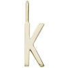 Design bogstaver Bogstav Charm A-Z 16 mm, Guld, K