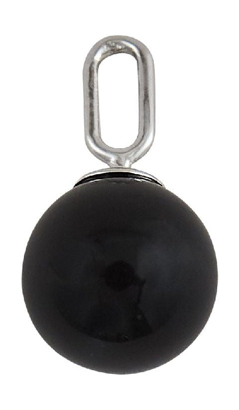 [product_category]-Design Letters Stone Drop Charm 8 Mm Silver, Black Agate-Design Letters-5710498189389-90302022BLACKAGATE-DES-1