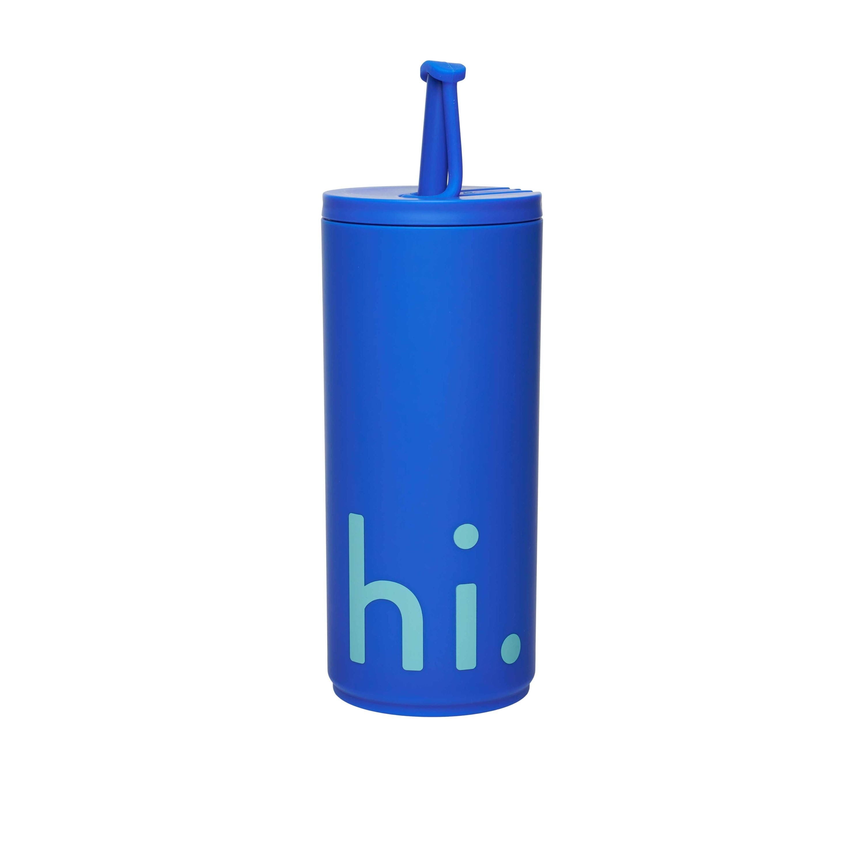 [product_category]-Design Letters Travel Straw Bottle 500 Ml, Cobalt Blue-Design Letters-5710498194437-30101030COBALHI-DES-2