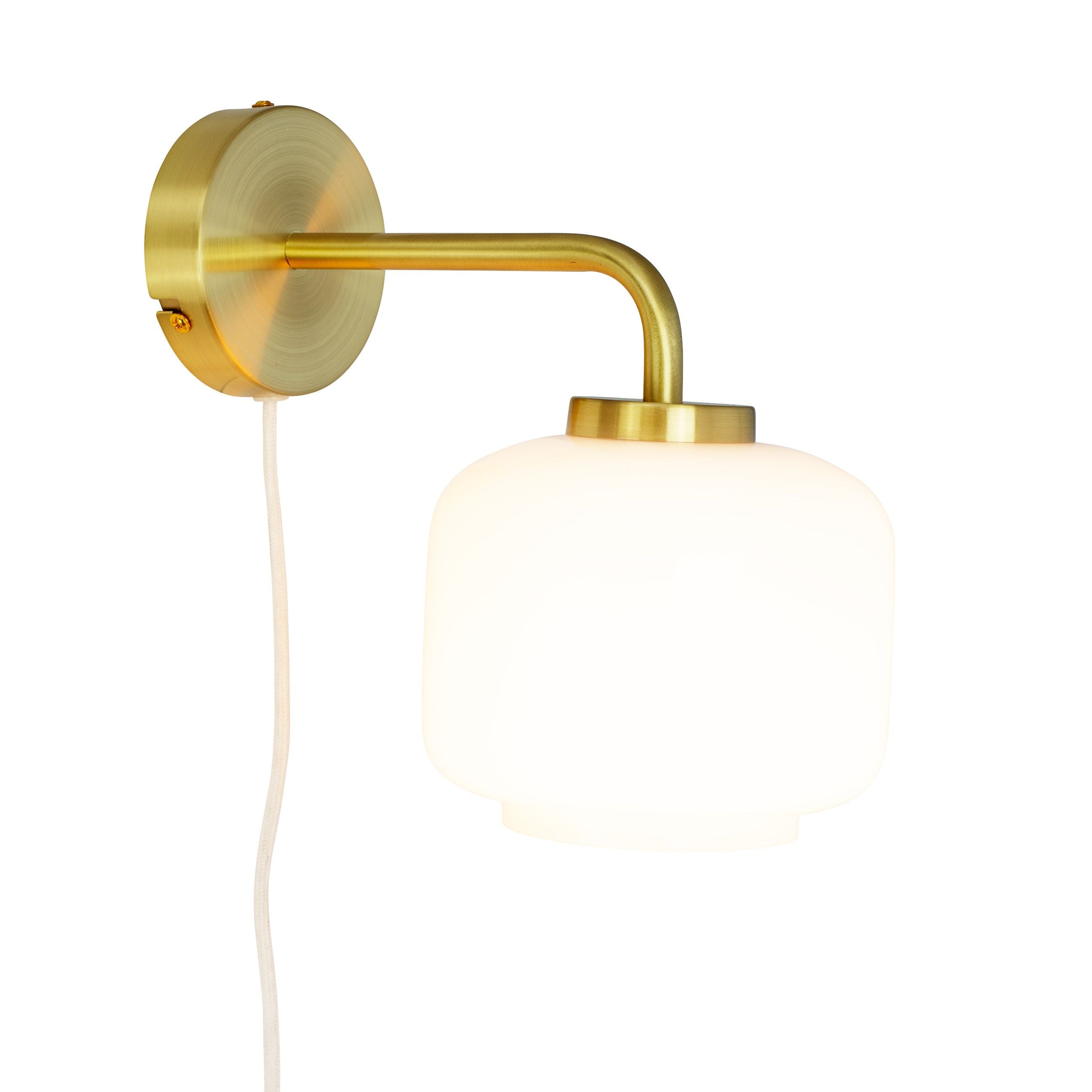 [product_category]-Dyberg Larsen Arp D15 Wall Lamp, Opal/Brass-Dyberg Larsen-5704709082538-8253-DYB-3