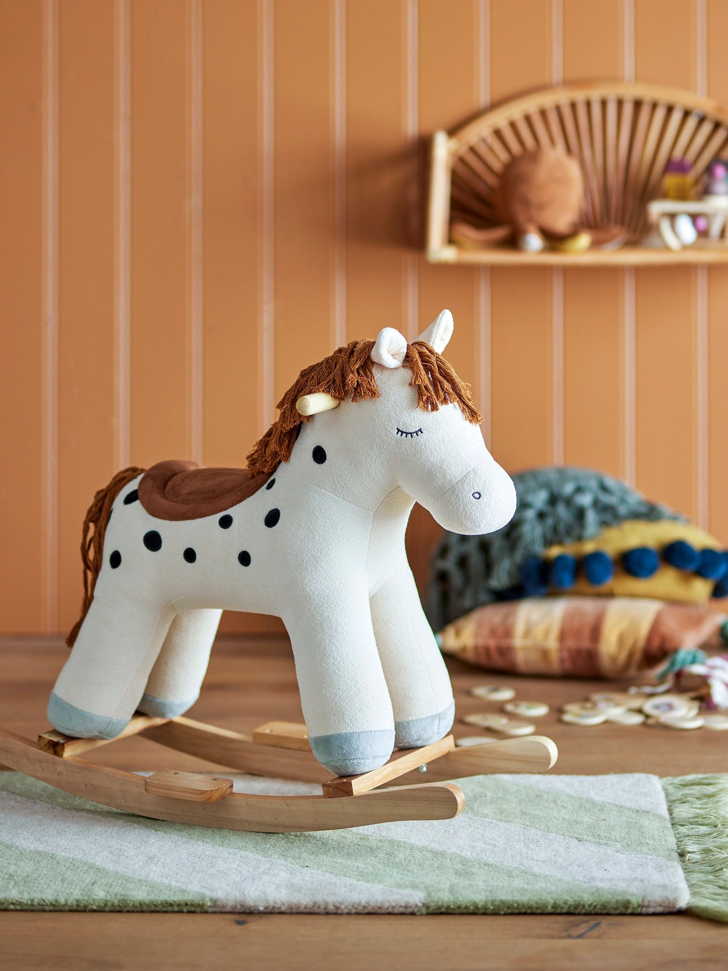 [product_category]-Bloomingville MINI Merlen Rocking Toy, Horse, White, Polyester-Bloomingville MINI-5711173319817-82062144-BLO-9