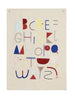 Ferm Living Alphabet Fabric Plakat, Off-White